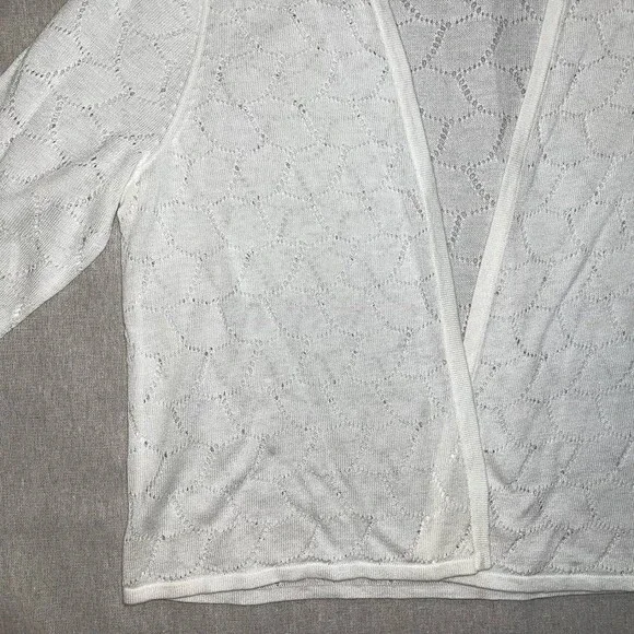 Charter Club | Petite Pointelle Completer Cardigan Sweater | PXL - Picture 4 of 9